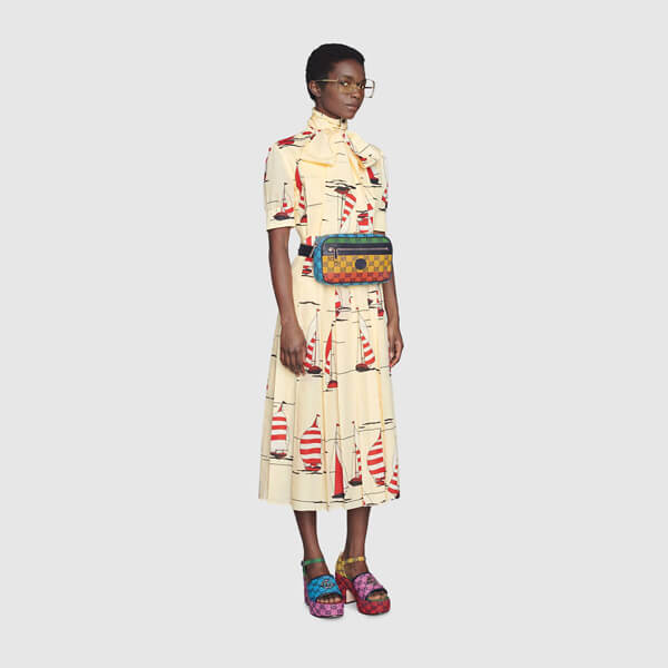 【グッチ】新作☆GG マルチカラー ベルトバッグ 658657 2U1BN 4198